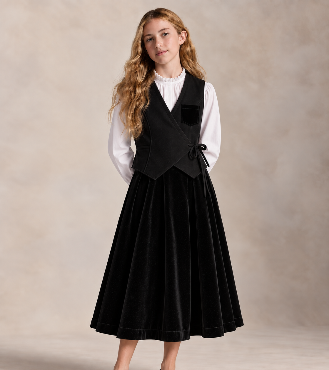 Black Wrap Vest